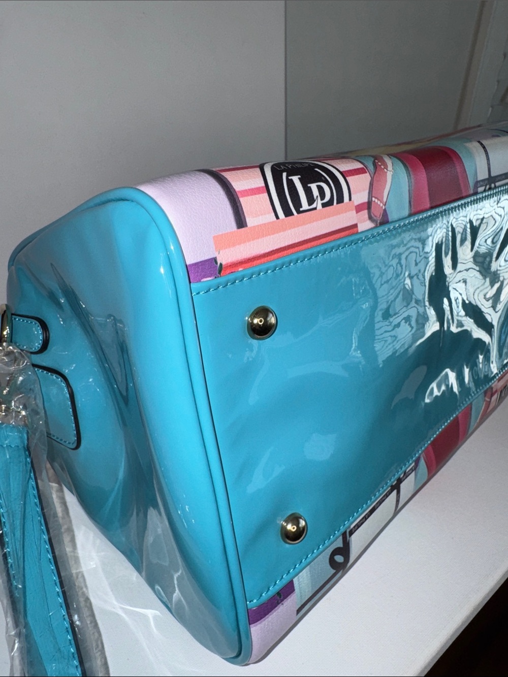 La Philipe Miami "Bold Beauty" Classic Satchel Travel Bag - Picture 7 of 9
